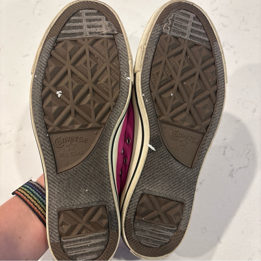 Converse canvas sneakers lo top women’s size 8 pink - Picture 6 of 7